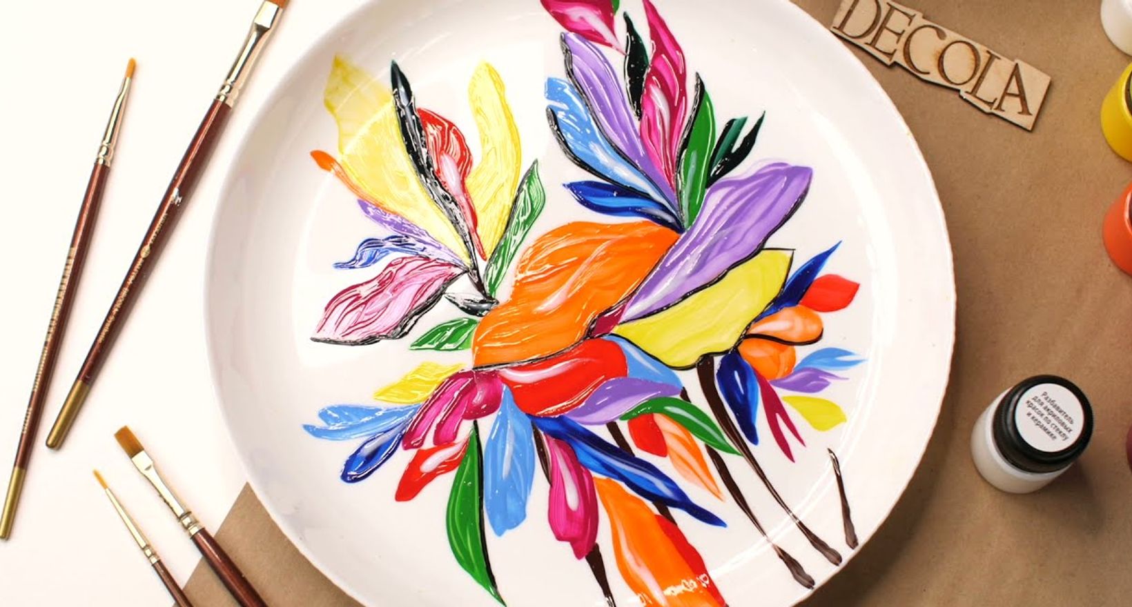 Мастер-класс по росписи тарелки "Весенний звон"