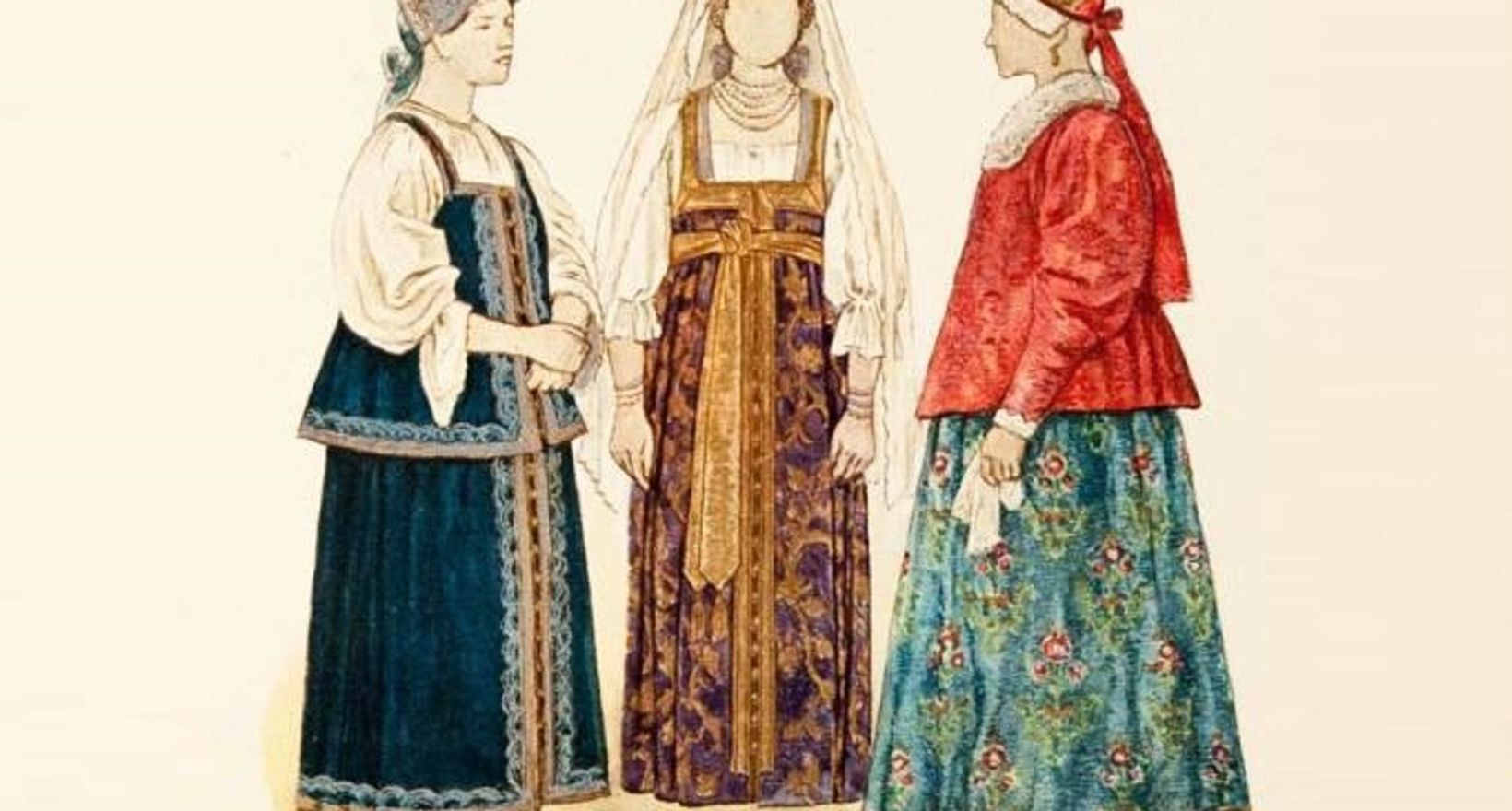 Женская одежда 17 века в России