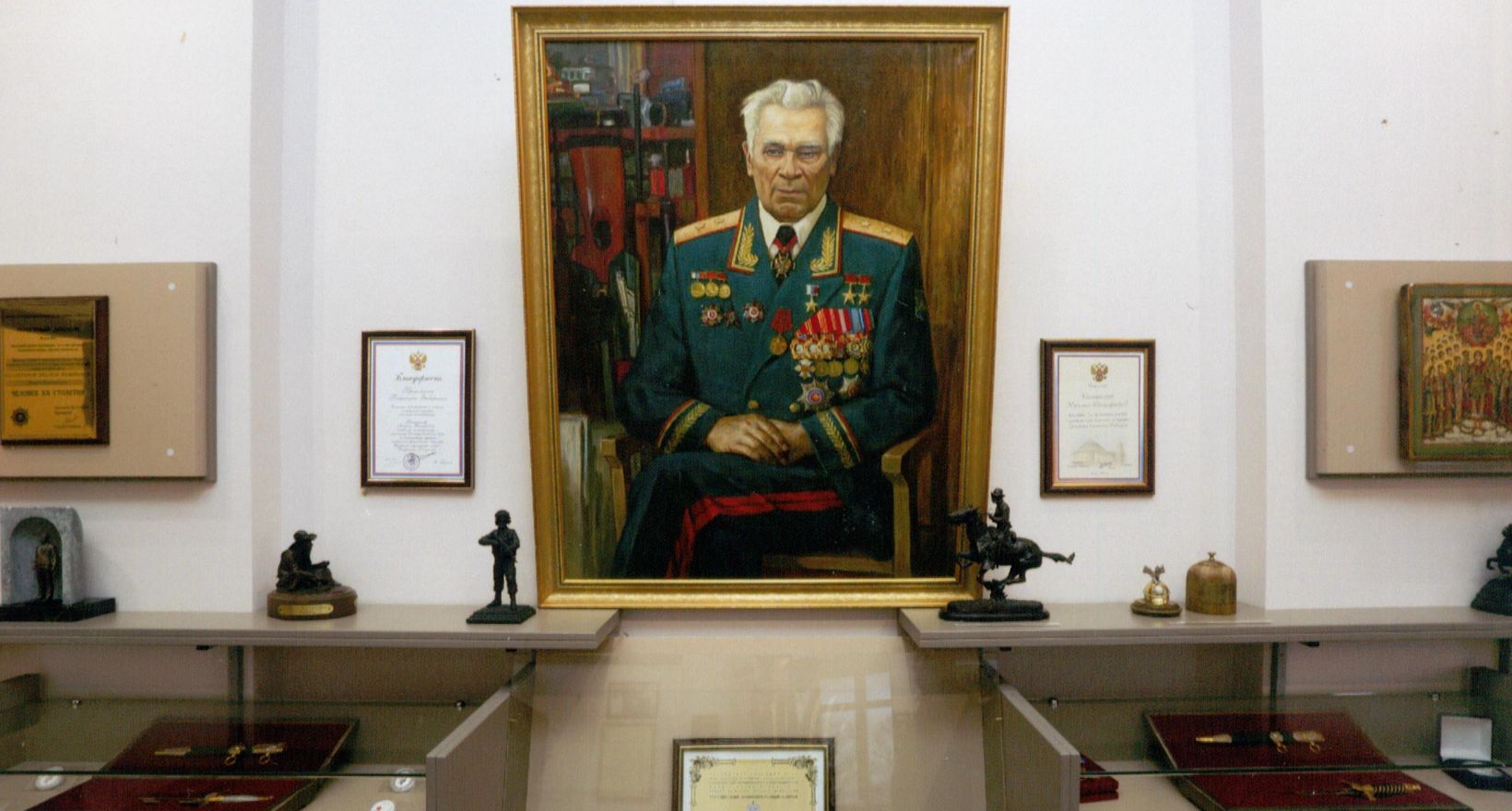 Пушкинская карта в Мемориальном музее М.Т. Калашникова
